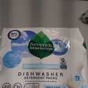 Seventh Generation Dishwasher Detergent Packs for sparkling dishes Free & Clear Dishwasher Tabs (72 Count)
