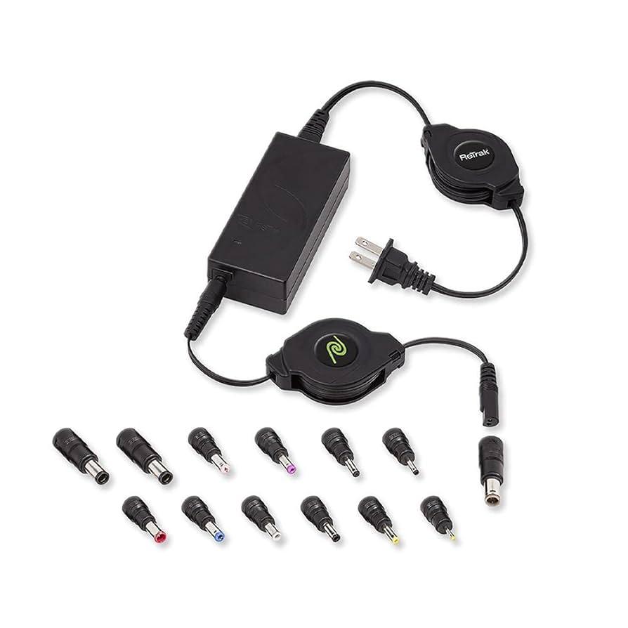 ReTrak 65W Universal AC Laptop Charger, ReTrak Laptop Charger with 13 Adapter Tips, Retractable Universale Laptop Power Adapter Charger, Ultrabook/Notebook/Netbook Wall Charger, ETCHGNBUNN2