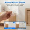 Heavy Duty Double Sided Nano Tape, 1.18 x 160 Inch Removable Washable Mounting Tape, Traceless Clear Strips for Picture Hanging, Home Storage