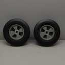 SEUNMUK 2 Pack 10" x 2'' Solid Rubber Hand Truck Wheel, 5/8 Inch Axle Heavy Duty Rubber Replacement Tires, Replacement Tire for Hand Truck, Garden Cart, 330 lb Load Capacity