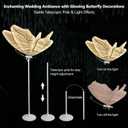 Wedding Butterfly Floor Lamp-Creative Butterfly Ceiling Lights Decoration,Adjustable Height Romantic Wedding Decoration Lights (Warm, 80 cm/31.4 inch & 1PC)