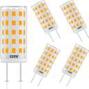 GY6.35 LED Bulb 120V 50W Halogen Bulb Equivalent, T4 JC Type Bi-pin GY6.35 Base, Warm White 2700K, 5W 500LM, GY6.35 Bulbs for Pendant Light, Table Lamp, Landscape Lighting, 5 Pack