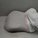 Wedge Pillow for Couples Intimacy, Spine & Hip Alignment Position Cushion, Memory Foam Lift Pillow for Adult Bed, Lounge & Relaxation, Comfort Support for Back, Waist & Posture- Light Grey