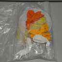 Little Cutie Balloon Stand for Table Centerpiece 2 Sets, 2 Huge Orange Fruit and 14 Orange Yellow Gold Confetti Balloons for Tangerine Theme Birthday Party Baby Shower Decorations