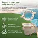 350090 Pool Pump Lid, Cam and Ramp Clamp Compatible with Pentair Replace SuperFlo Inground Pool/Spa Pump Parts