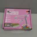 4V Pink Cordless Hot Glue Gun Kit with 30 Multi-Color Glue Gun Sticks, Fast Preheating, USB-C Rechargeable with 2600mAh Built-in Battery, Less-Drip Hot Melt Glue Gun for DIY, Crafting, Art