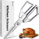 Plys Poultry Shears, Kitchen Scissors for Food, Japanese All Purpose Heavy Duty for Chicken Wing/Bone, Meat, Quail, Fish, Turkey, Vegetables, Stainless Steel Cooking Aid Scissors, Dishwasher Safe