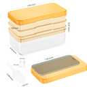 PHINOX Ice Cube Tray with Lid and Bin, 3 Pack Plastic Ice Cube Tray Molds, 84 pcs Ice Trays for reezer, Chilling Drinks, Whiskey & Cocktails, with Ice Container and Ice Scoop, BPA-Free