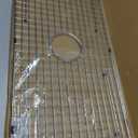 Sink Bottom Grid 29-1/2" X 15-9/16", Centered Drain with Corner Radius 3/8", Sink Protector Stainless Steel Material