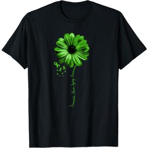 Traumatic Brain Injury Awareness Tshirt Warrior Green Ribbon T-Shirt XS