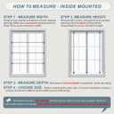 SZXIMU 1" Cordless Blinds for Indoor Windows, 30" W X 64" H Window Blinds, Light Filtering Horizontal Mini Blind, White Blinds & Shades for Home Office Bedroom Kitchen Living Room, Whit