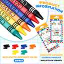 28 Packs 6 Colors Crayons Bulk Back to School Crayons Bright Color Individual Packs Assorted Colors Art Set for Kids School Supplies