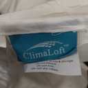 Climaloft Hybrid Wool Comforter King Size with 100% Organic Cotton, Hypoallergenic Down Alternative Luxury Duvet Insert with Tabs, Temperature Regulating All-Season Bedding, White, Size 106×90