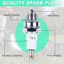 L7T Spark Plug for NGK BPMR7A, 10 Pack Sparkplugs for Champion CJ8 RCJ6Y RCJ7Y & More 2-Stroke Engine, Adofol Spark Plugs for Stihl 017 018 MS170 MS180 MS290 MS310 MS390 029 039 Chainsaw