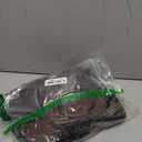 xxxiticat Women's Green Satin Dress Long Lantern Sleeve Mock Neck Puff Shoulder Tie Waist Pleated Cocktail Maxi Slip Dresses (Large, Coffee)