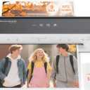 Bonsaii Laminator Machine with 5 Laminating Sheets, 9 Inch Thermal Laminating Machine for Doc/Posters/Photos, Compact Laminator for Home Office School, L421-Grey