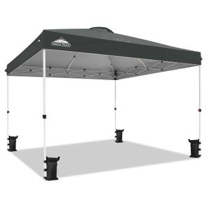 EAGLE PEAK 12x12 Pop Up Canopy Tent Easy Up Canopy Outdoor, Gray