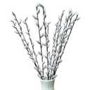 WAIFOMEI 6 Stems Pussy Willow Branches for Vase Tall 55 Inches Artificial Pussy Willows Plant Decorative Branches Twig Stick for Spring Floral Arrangement Easter Home Decoration
