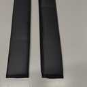 2PS seat Belt Cover pad,Faux Leather Seatbelt Covers Strap Shoulder Cushion for Driver Accessories,Backpack, Shoulder Bag (Black)