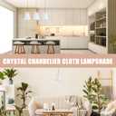 Sewroro Cloth Lamp Shade, Bell Shape Lampshade Fabric Light Cover for Household Lamps 4.72X4.72X4.33Inch (White)