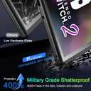 5 x Ferilinso [Zero Bubble Install] 4Pack Tempered Glass Screen Protector for Nintendo Switch 2 2025, with Alignment Frame, Travel Carrying Case Friendly Accessories, Screen Protector for Switch 2 7.9''