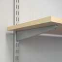 John Sterling Dual Trak Adjustable Wood Shelf Bracket, 11-Inch, Platinum, 0122-11PM