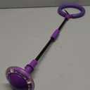 Skip Ball for Kids, Portable Foldable Colorful Flash Wheel Swing Ball Sports Fitness Toys for Girls & Boys,Toy for Kids & Adults. Gifts for Mom Women & Girls Toys Age 5-10 Years (Purple)