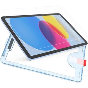 KCT Nano-Texture Glass Screen Protector Compatible with iPad A16 11th Generation (2025)/ iPad 10th Generation (2022), EZ Kit, Touch Like Silk, Matte Tempered Glass, Anti-Glare