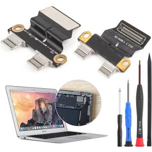 Compatible with Mac Book Air 13" A1932 2018 2019 DC in Power Jack Connector for MacBook Air 13" A2179 A2337 2020 I/O USB-C Board Charging Port Replacement Assembly Accessories with Repair Tools