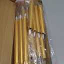 20 Pcs Flameless LED Taper Candles Battery Operated Taper Candles 5 Sizes of 6.5'', 7.7'', 8.8'', 10.0'', 11.2'' Flameless Candlesticks Flickering with 3D Flame for Wedding (Golden)