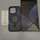 TORRAS for iPhone 16 Pro Case Translucent Matte Blue | Compatible with MagSafe, Military Grade Drop Protection, Stronger Magnetic, Shockproof Airbag, Color Button, Slim Anti-Scratch