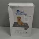 Dog Heating Pad Outdoor, Heated Dog Bed Indoor for Cats, Warming Electric Pet Heating Pad Temperature with Timer, Waterproof Heated Pet Mat with Chew Resistant Cord, for Puppy Kitten, 28 * 18 in