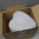 Yerliker 24 Pieces Valentines Heart Food Containers with Lids 22 oz / 650 ml Large Heart Shaped Food Containers Plastic Storage Box Reusable Dessert Box for Kitchen Restaurant Fruit Vegetable (Pink)