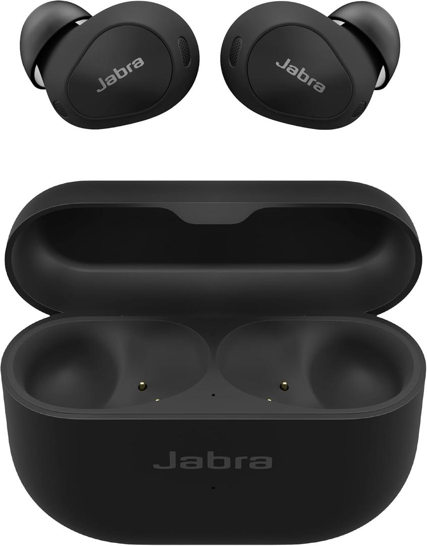Jabra Elite 10 True Wireless Bluetooth Earbuds  Advanced Active Noise Cancelling with Dolby Atmos Surround Sound, All-Day Comfort, Multipoint, Crystal-Clear Calls  Gloss Black
