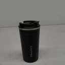 Travel coffee mugs leak-proof, reusable coffee cups with lids, stainless steel vacuum thermos coffee tumblers,thermal insulation cups for men and women hot & cold drinks(2nd-Black, 17OZ)