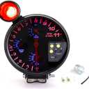 Tachometer Gauge,5" 12V Automotive Replacement Tachometers 0-11000 RPM w/Shift Light,Oil/Water Temperature Pressure Gauges RPM Tachometer for Car 4/6/8 Cylinder Engines