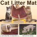 Cat Litter Mat 2 Pack, 24"x36" Litter Trapping Mats for Litter Box, Non-Slip, Super Absorbent & Urine Proof, Machine Washable, Reusable Pee Pads for Cats, Dogs, Rabbits and Guinea Pigs