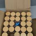 24 pcs Modern Round Glass Spice Jars 120ml with Bamboo Lids - Empty Spice Containers with Shaker Lids and Funnel, No Labels Included, Airtight Storage Jars for Spices, Herbs, Seasonings