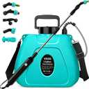 2 Gallon Electric Garden Sprayer, Battery Powered Weed Sprayer with USB Rechargeable Handle, 5 Spray Nozzles, Telescopic Wand & Adjustable Shoulder Strap for Lawn & Yard