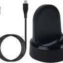 Kissmart for Gear S2 Charger, Replacement Charging Dock Cradle for Samsung Gear S2 Classic Smart Watch (Black)