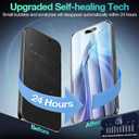 3 Pack Flexible Film for iPhone 17 Pro Screen Protector[NOT GLASS], Non-breakable Soft TPU Hydrogel Film for iPhone 17 Pro, Invisible Thin, Scratch Resistant, Self-Healing