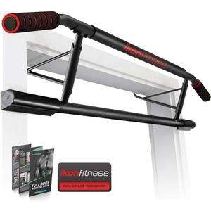 Ikonfitness Pull Up Bar Max with Ergonomic Grip - USA Original Patent, USA Designed, USA Shipped, USA , Black