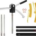 Dirt Bike Tire Changing Tool Kit Fits for Dirt Bikes Motocross Enduro 16" to 21" Wheels, Portable Tire Changer Includes 15/17/20/25mm Axles, Black