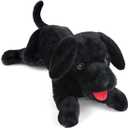LotFancy Dog Stuffed Animal, 21 inch Black Lab Plush Dog, Realistic Stuffed Puppy Plush Toy for Kids