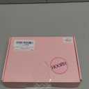 HOOJIH Curly Hair Bun, Messy Bun Hair Piece Elastic Drawstring Loose Wave Messy Large Full Bun Extension Hairpiece Short Synthetic Ponytail Extension for Women - Dark Brown with Light Auburn (1 Pack)