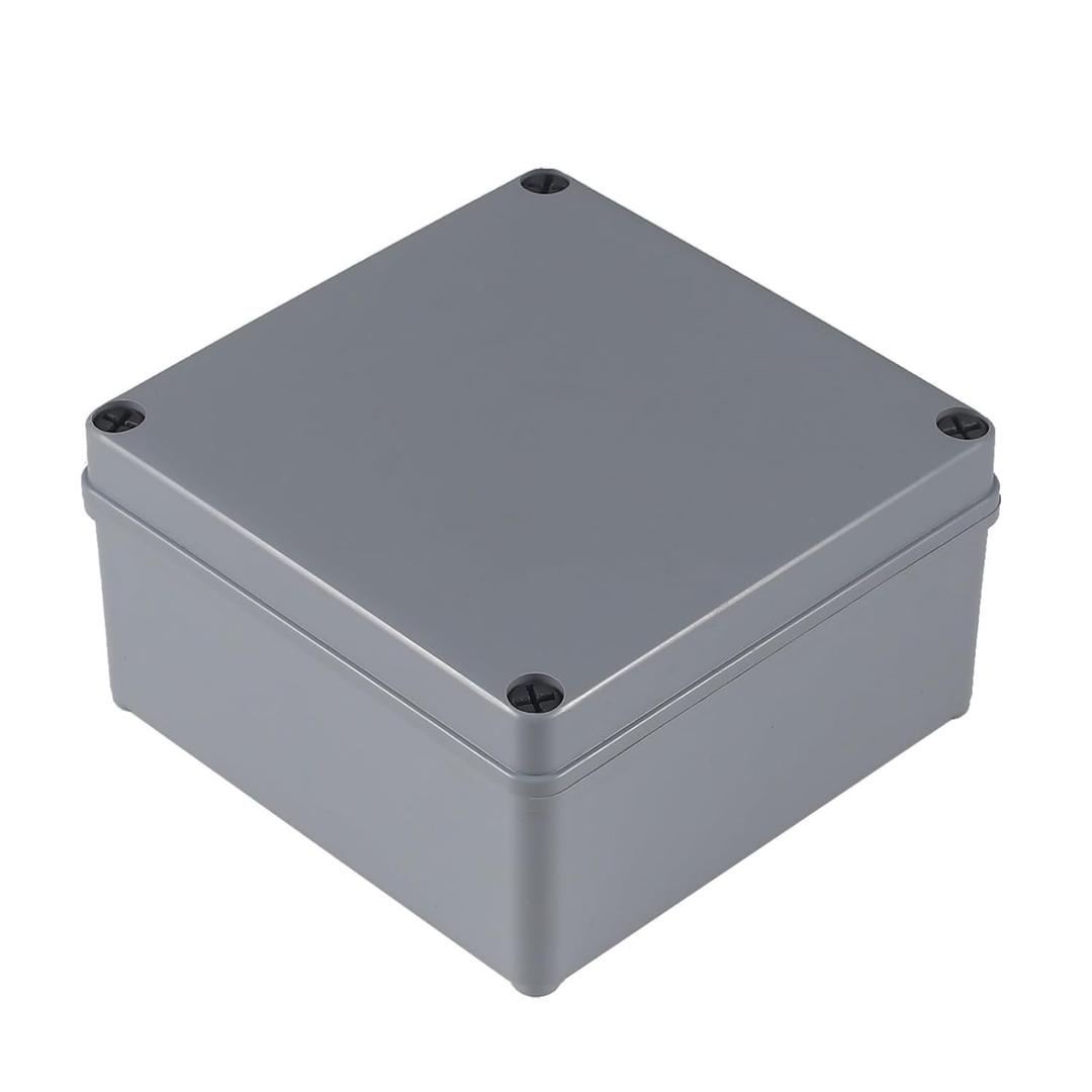 Junction Box - 6 x 6 x 3 inch IP66 Waterproof Dustproof ABS Plastic Electrical Box, Project Enclosure for Outdoor Electrical Applications (150 x 150 x 80 mm)