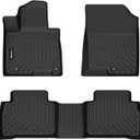 Floor Mats Custom for 2022-2026 Hyundai Tucson (No Hybrid Models) All Weather Protection TPE Heavy Duty Non-Slip Automotive Floor Liners Fits Front& 2nd Row Full Set Accessories, Black