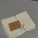 Solino Home Ivory Linen Kitchen Towels Set of 2-100% Pure Linen Kitchen/Tea Towels 17 x 26 Inch - Machine Washable and Handcrafted from European Flax