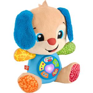 Fisher-Price Baby Toy Laugh & Learn Smart Stages Puppy Musical Plush with Lights & Learning Songs for Infants Ages 6+ Months