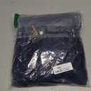 WOOSEA Women's High Neck Split Bodycon Mermaid Evening Cocktail Long Dress (Large, Navy Blue)